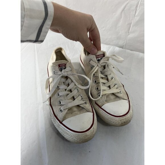 Converse ALL STAR White Canvas Lows Size 6.5 - Picture 13 of 13